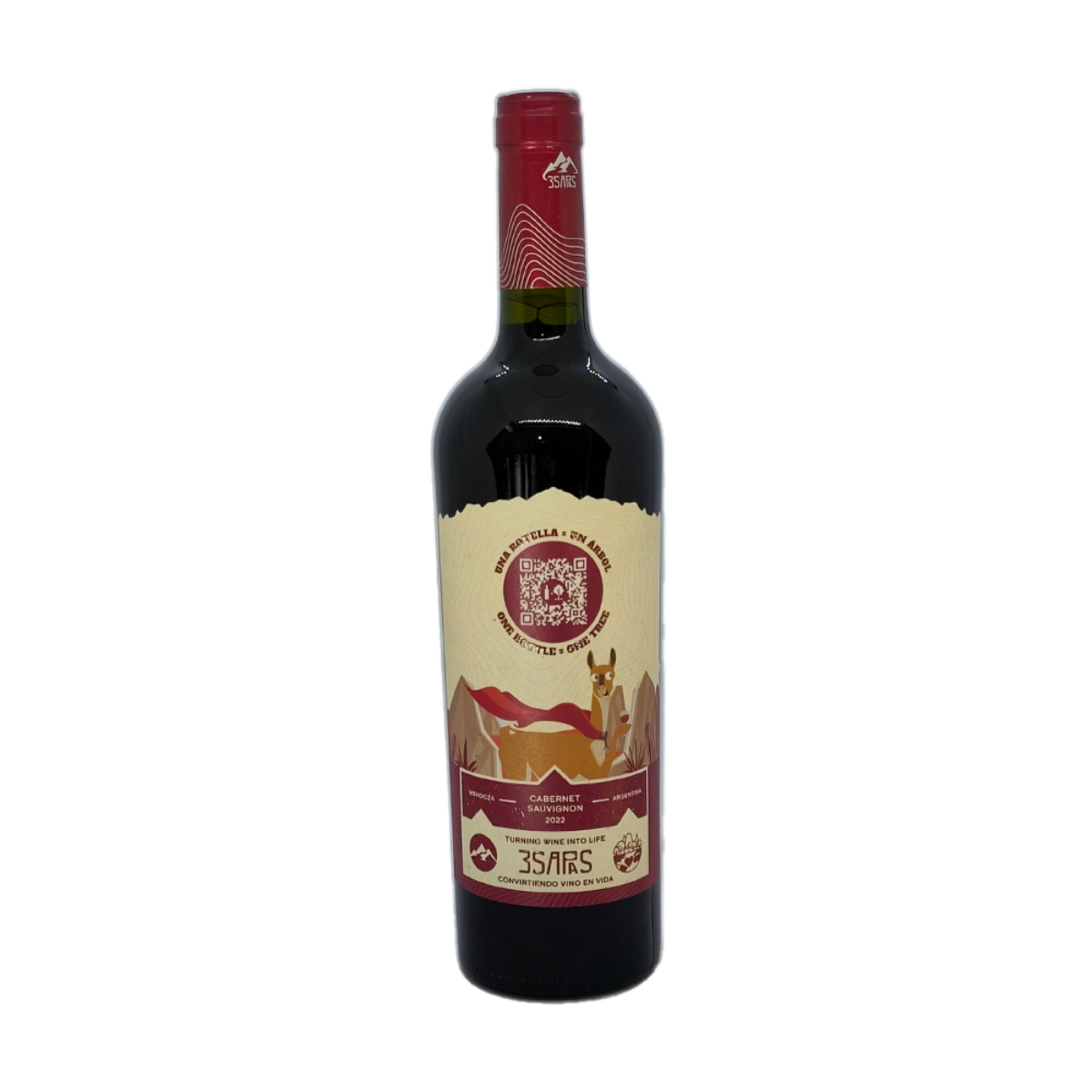 6a657e48648a0 3Sapas Crianza Cabernet Sauvignon 2023 - Imagen 1